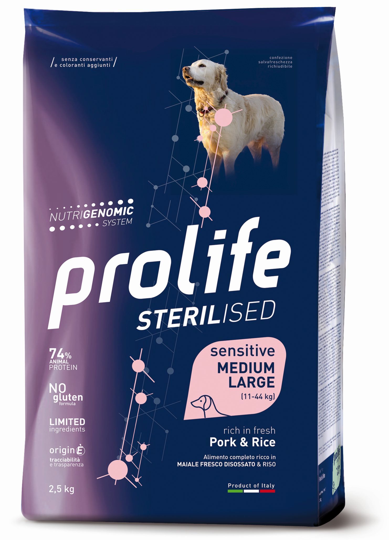 Sterilised Sensitive Adult Pork & Rice - Medium/Large | Prolife Pet